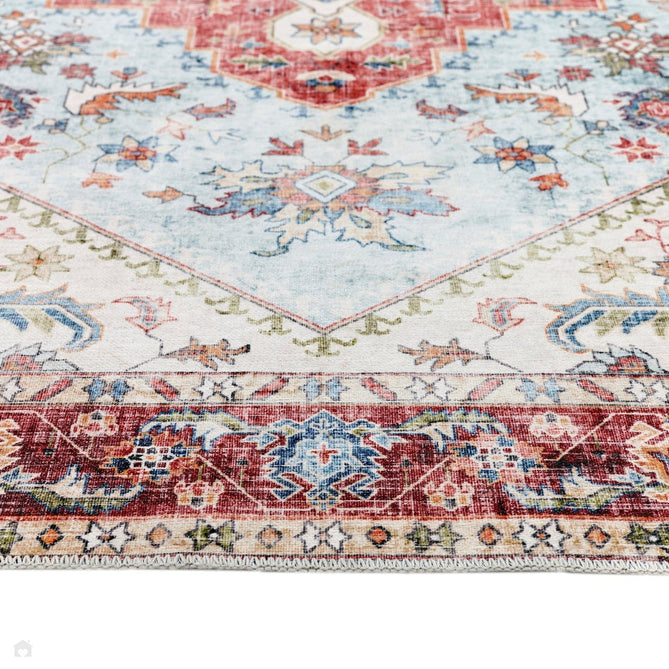 Washable Marrakesh Flatweave Multicolour/Red/Blue Rug-Origins-Rug Love - The Most Loved Rug Store