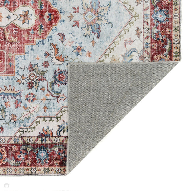 Washable Marrakesh Flatweave Multicolour/Red/Blue Rug-Origins-Rug Love - The Most Loved Rug Store