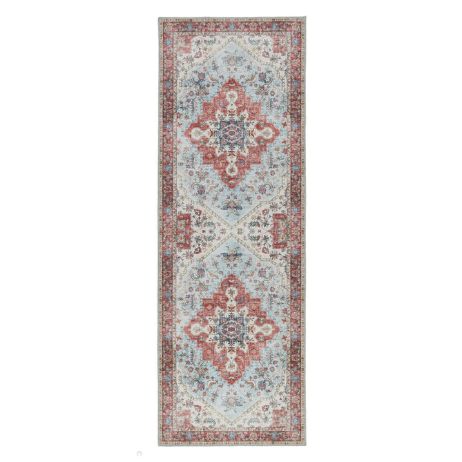 Washable Marrakesh Flatweave Multicolour/Red/Blue Rug-Origins-Rug Love - The Most Loved Rug Store