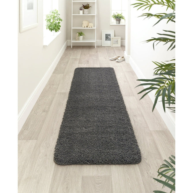 Washable Shaggy Charcoal Runner-Origins-Rug Love - The Most Loved Rug Store