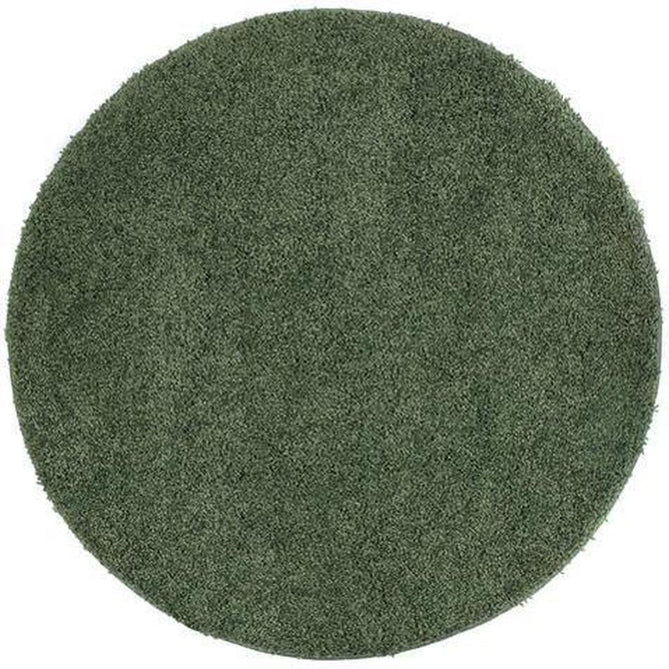 Washable Shaggy Forest Green Round Rug-Origins-Rug Love - The Most Loved Rug Store