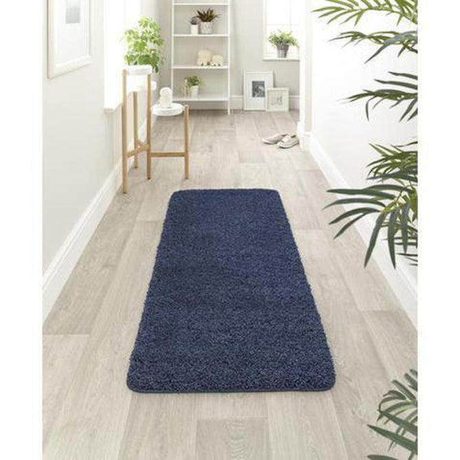 Washable Shaggy Midnight Blue Runner-Origins-Rug Love - The Most Loved Rug Store