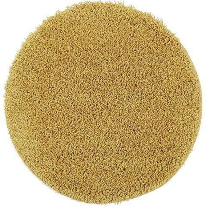 Washable Shaggy Ochre Round Rug-Origins-Rug Love - The Most Loved Rug Store
