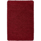 Washable Shaggy Ox Red Rug