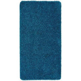Washable Shaggy Teal Runner