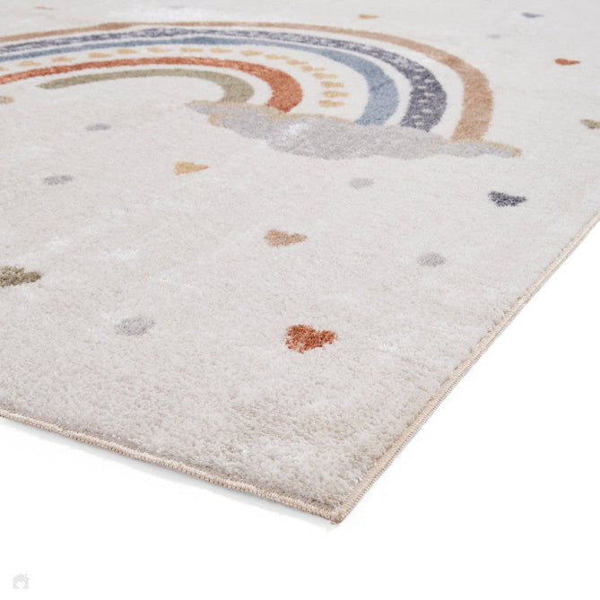 Washable Vida Kids Rainbow Soft-Touch Textured Lightweight Printed Recycled Polypropylene Flatweave Multicolour Rug-Think Rugs-Rug Love - The Most Loved Rug Store