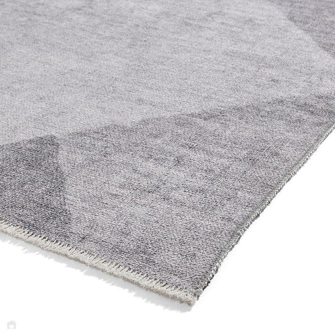 Washable Whisper H1065 Modern Abstract Textured Soft-Touch Printed Polyester Flatweave Grey Rug-Think Rugs-Rug Love - The Most Loved Rug Store