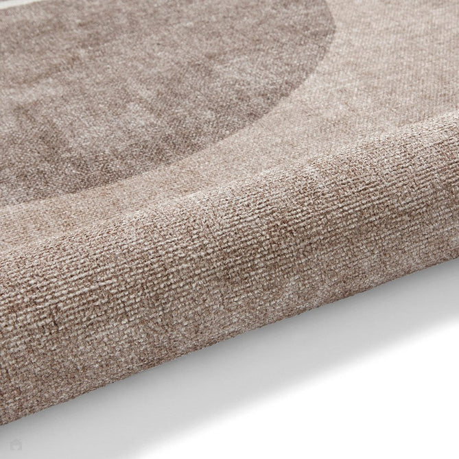 Washable Whisper H1067 Modern Abstract Textured Soft-Touch Printed Polyester Flatweave Beige Rug-Think Rugs-Rug Love - The Most Loved Rug Store