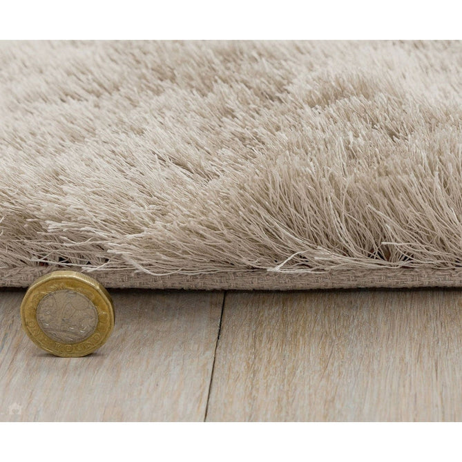 Whisper Super-Soft Fine Yarn Silky Shimmer Polyester Plain Shaggy Champagne Rug-Asiatic Carpets-Rug Love - The Most Loved Rug Store