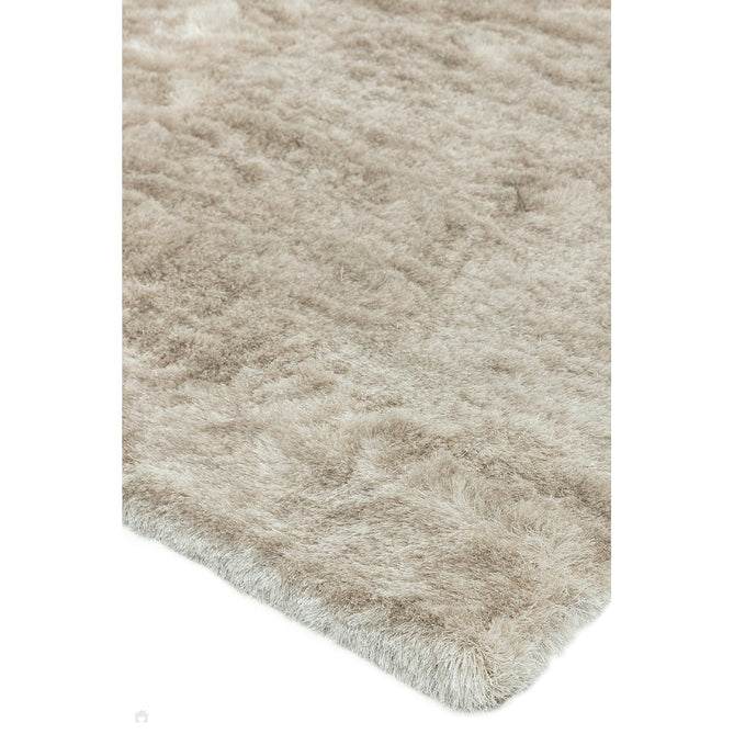 Whisper Super-Soft Fine Yarn Silky Shimmer Polyester Plain Shaggy Champagne Rug-Asiatic Carpets-Rug Love - The Most Loved Rug Store