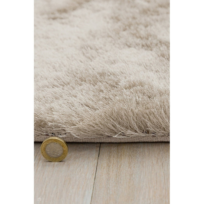 Whisper Super-Soft Fine Yarn Silky Shimmer Polyester Plain Shaggy Champagne Rug-Asiatic Carpets-Rug Love - The Most Loved Rug Store