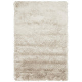 Whisper Super-Soft Fine Yarn Silky Shimmer Polyester Plain Shaggy Champagne Rug