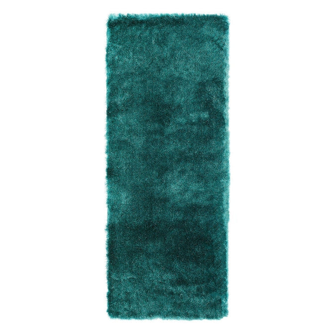 Whisper Super-Soft Fine Yarn Silky Shimmer Polyester Plain Shaggy Dark Teal Rug-Asiatic Carpets-Rug Love - The Most Loved Rug Store