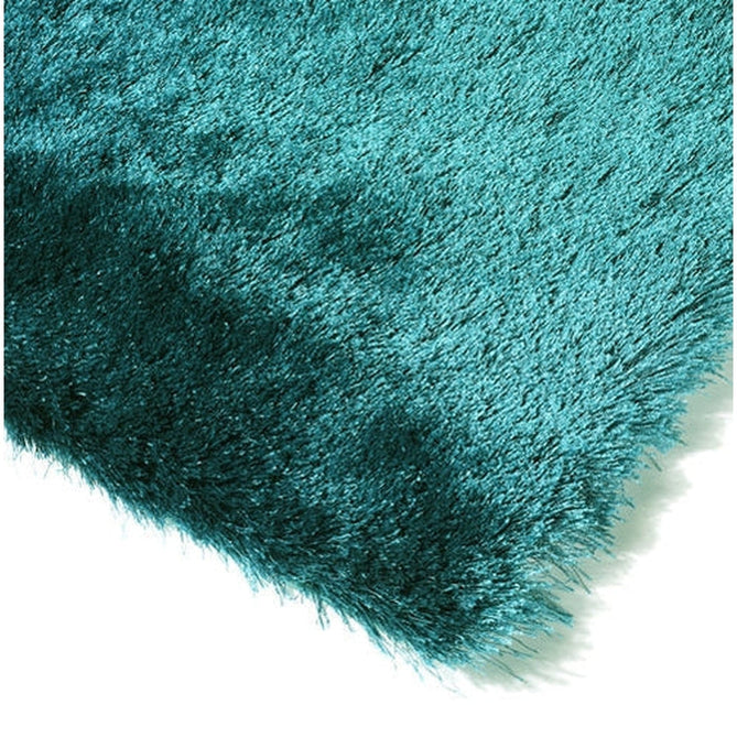Whisper Super-Soft Fine Yarn Silky Shimmer Polyester Plain Shaggy Dark Teal Rug-Asiatic Carpets-Rug Love - The Most Loved Rug Store