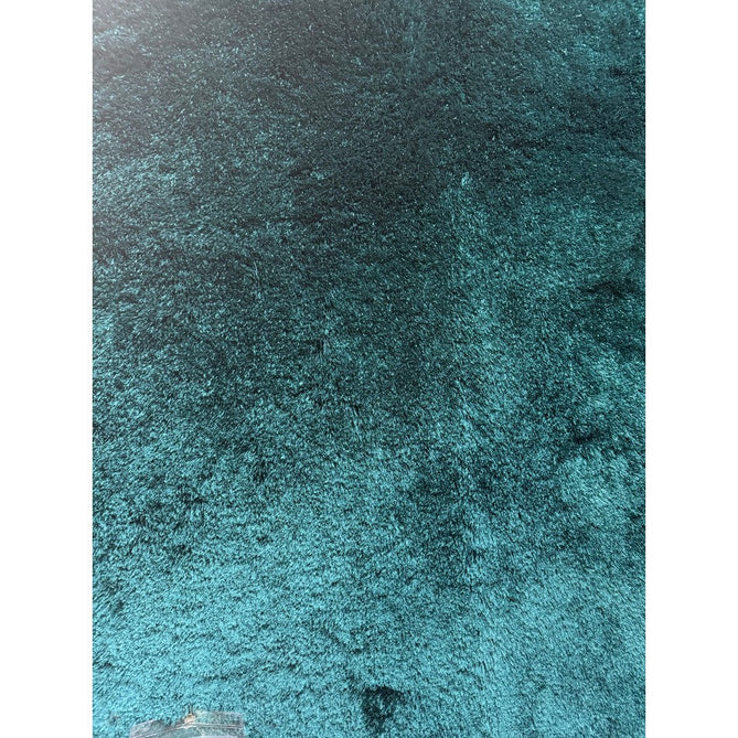 Whisper Super-Soft Fine Yarn Silky Shimmer Polyester Plain Shaggy Dark Teal Rug-Asiatic Carpets-Rug Love - The Most Loved Rug Store