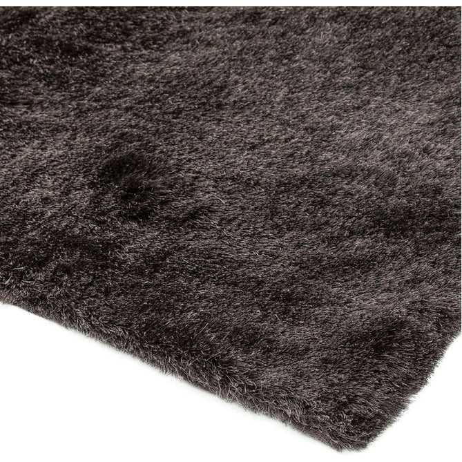 Whisper Super-Soft Fine Yarn Silky Shimmer Polyester Plain Shaggy Graphite Rug-Asiatic Carpets-Rug Love - The Most Loved Rug Store