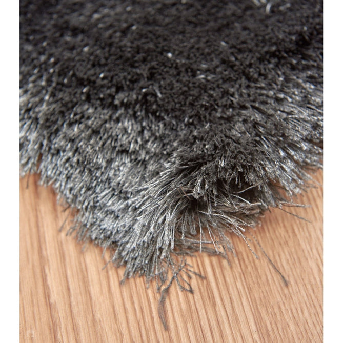 Whisper Super-Soft Fine Yarn Silky Shimmer Polyester Plain Shaggy Graphite Rug-Asiatic Carpets-Rug Love - The Most Loved Rug Store