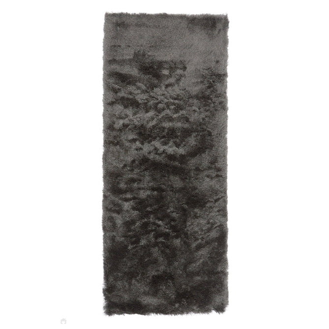 Whisper Super-Soft Fine Yarn Silky Shimmer Polyester Plain Shaggy Graphite Rug-Asiatic Carpets-Rug Love - The Most Loved Rug Store