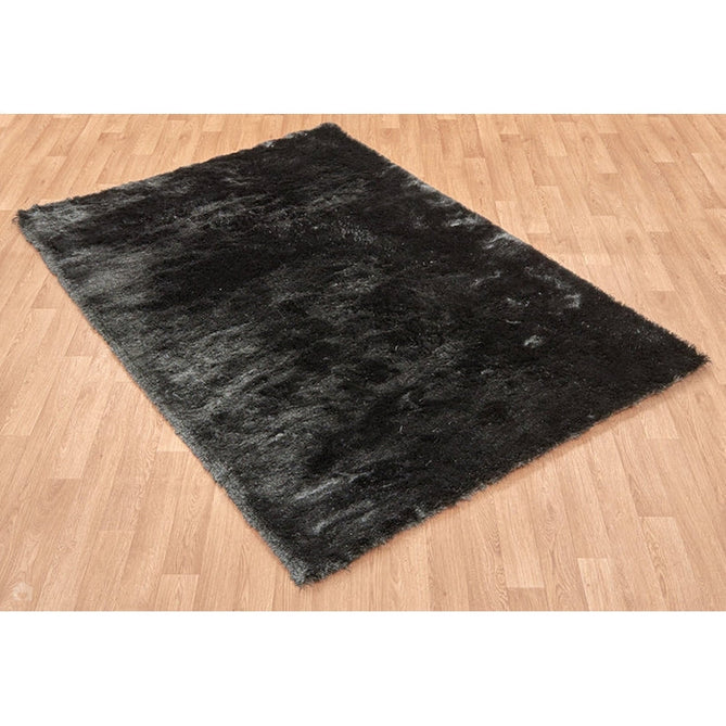 Whisper Super-Soft Fine Yarn Silky Shimmer Polyester Plain Shaggy Graphite Rug-Asiatic Carpets-Rug Love - The Most Loved Rug Store
