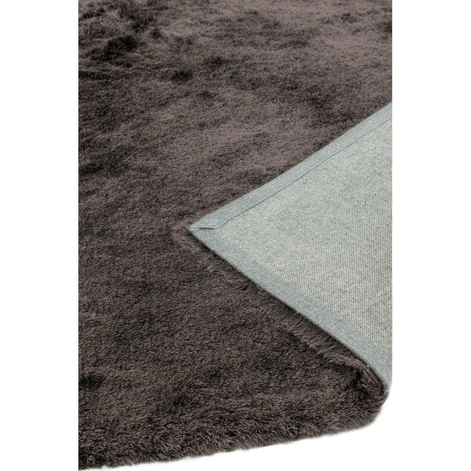 Whisper Super-Soft Fine Yarn Silky Shimmer Polyester Plain Shaggy Graphite Rug-Asiatic Carpets-Rug Love - The Most Loved Rug Store