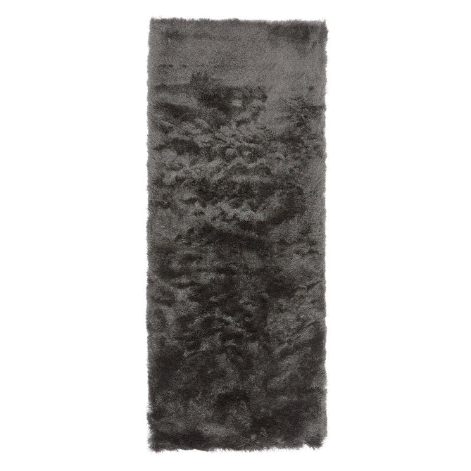 Whisper Super-Soft Fine Yarn Silky Shimmer Polyester Plain Shaggy Graphite Rug-Asiatic Carpets-Rug Love - The Most Loved Rug Store