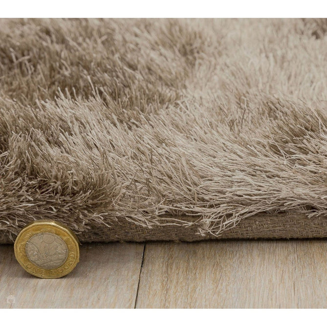 Whisper Super-Soft Fine Yarn Silky Shimmer Polyester Plain Shaggy Mocha Rug-Asiatic Carpets-Rug Love - The Most Loved Rug Store