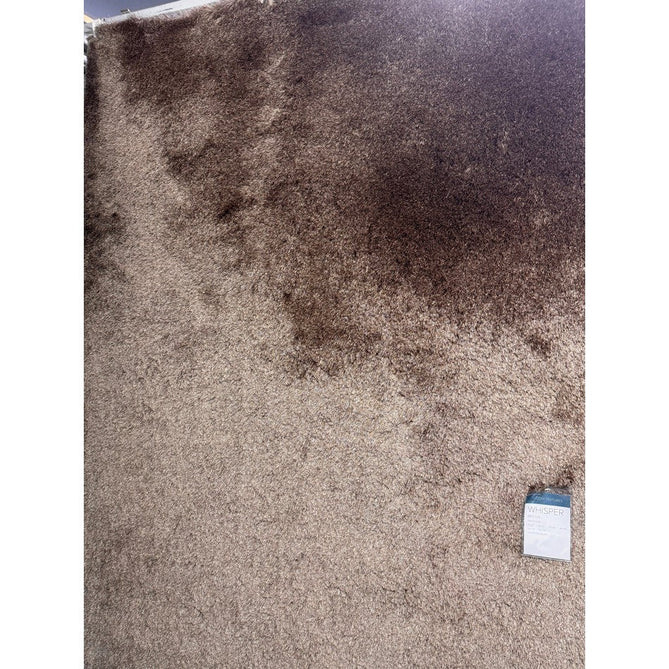 Whisper Super-Soft Fine Yarn Silky Shimmer Polyester Plain Shaggy Mocha Rug-Asiatic Carpets-Rug Love - The Most Loved Rug Store
