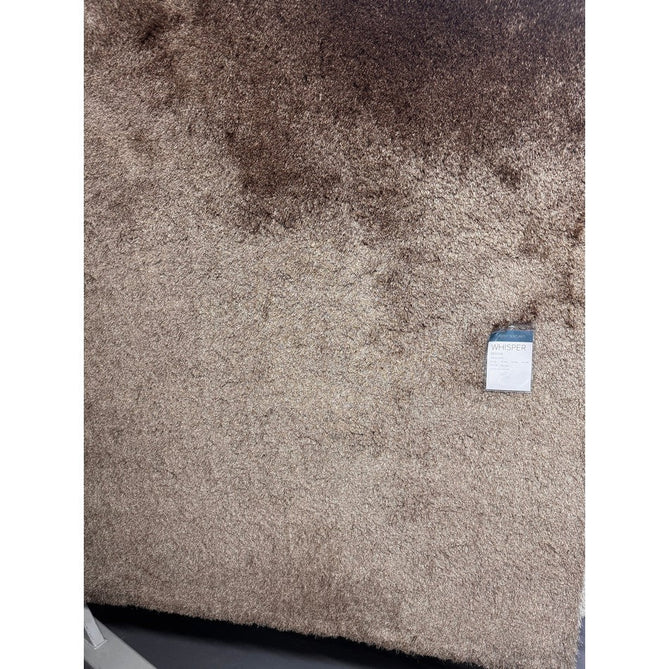 Whisper Super-Soft Fine Yarn Silky Shimmer Polyester Plain Shaggy Mocha Rug-Asiatic Carpets-Rug Love - The Most Loved Rug Store