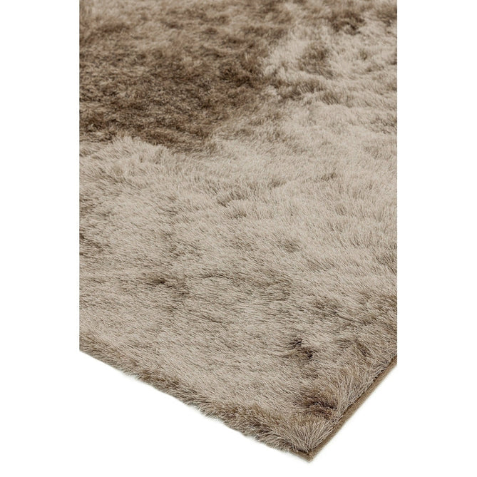 Whisper Super-Soft Fine Yarn Silky Shimmer Polyester Plain Shaggy Mocha Rug-Asiatic Carpets-Rug Love - The Most Loved Rug Store