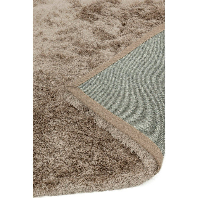 Whisper Super-Soft Fine Yarn Silky Shimmer Polyester Plain Shaggy Mocha Rug-Asiatic Carpets-Rug Love - The Most Loved Rug Store