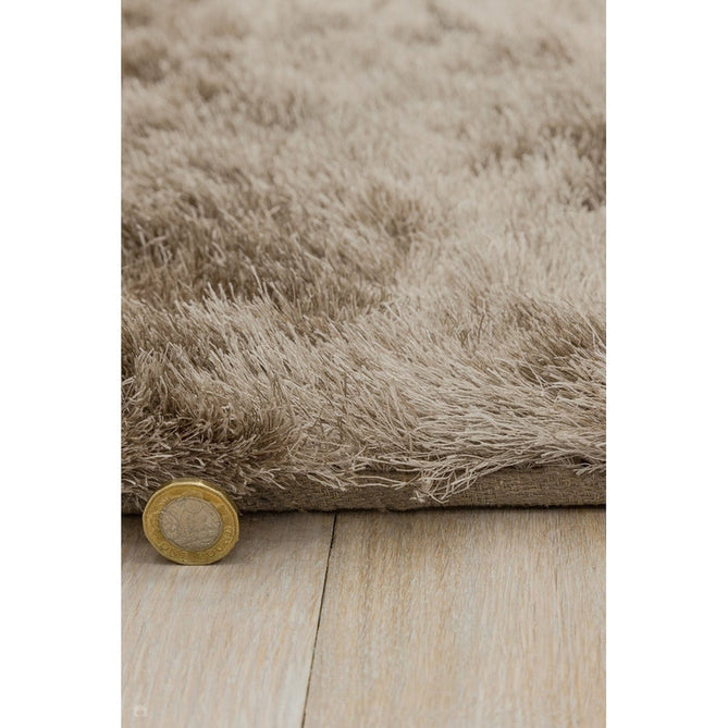 Whisper Super-Soft Fine Yarn Silky Shimmer Polyester Plain Shaggy Mocha Rug-Asiatic Carpets-Rug Love - The Most Loved Rug Store