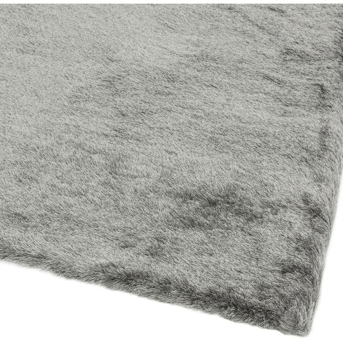 Whisper Super-Soft Fine Yarn Silky Shimmer Polyester Plain Shaggy Tungsten Rug-Asiatic Carpets-Rug Love - The Most Loved Rug Store