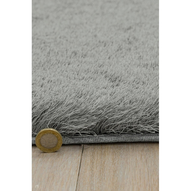 Whisper Super-Soft Fine Yarn Silky Shimmer Polyester Plain Shaggy Tungsten Rug-Asiatic Carpets-Rug Love - The Most Loved Rug Store