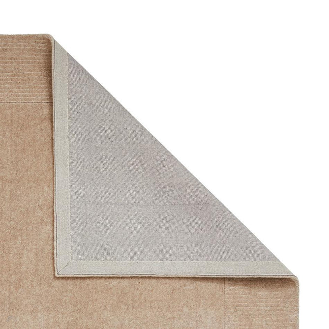 Windsor Modern Plain Hand-Woven Ribbed Textured Border Wool Natural Warm Beige Rug-Think Rugs-Rug Love - The Most Loved Rug Store