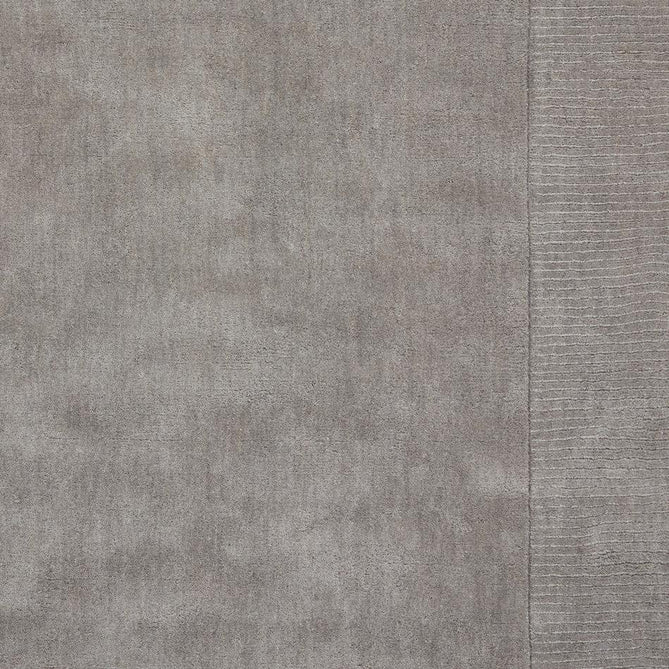 Windsor Modern Plain Hand-Woven Ribbed Textured Border Wool Warm Grey Rug-Think Rugs-Rug Love - The Most Loved Rug Store