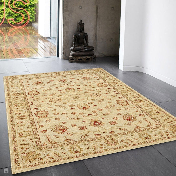 Windsor WIN04 Traditional Classic Floral Vine Bordered Beige/Natural/Multi Rug-Asiatic Carpets-Rug Love - The Most Loved Rug Store