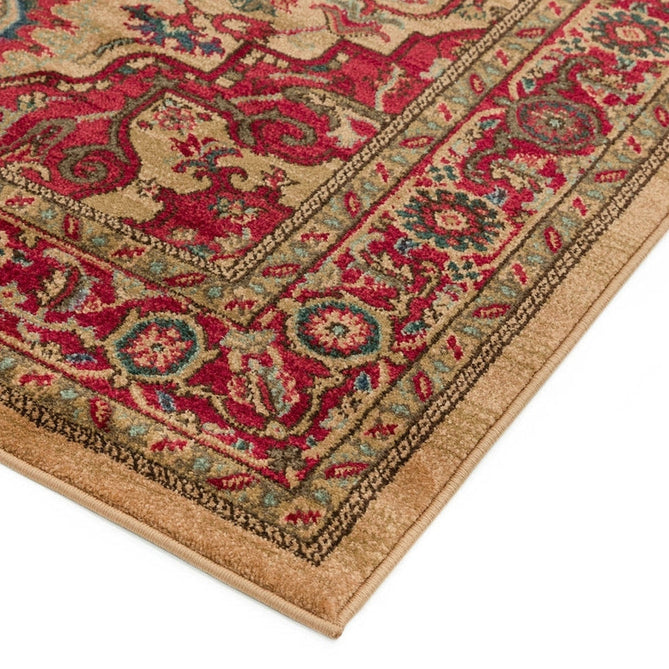 Windsor WIN10 Traditional Classic Floral Vine Medallion Border Red/Multi Runner-Asiatic Carpets-Rug Love - The Most Loved Rug Store