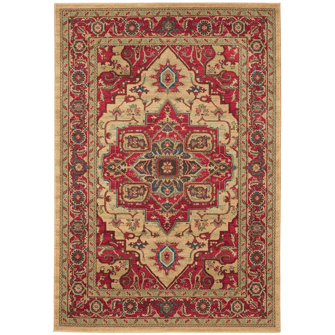 Windsor WIN10 Traditional Classic Floral Vine Medallion Border Red/Multi Runner-Asiatic Carpets-Rug Love - The Most Loved Rug Store