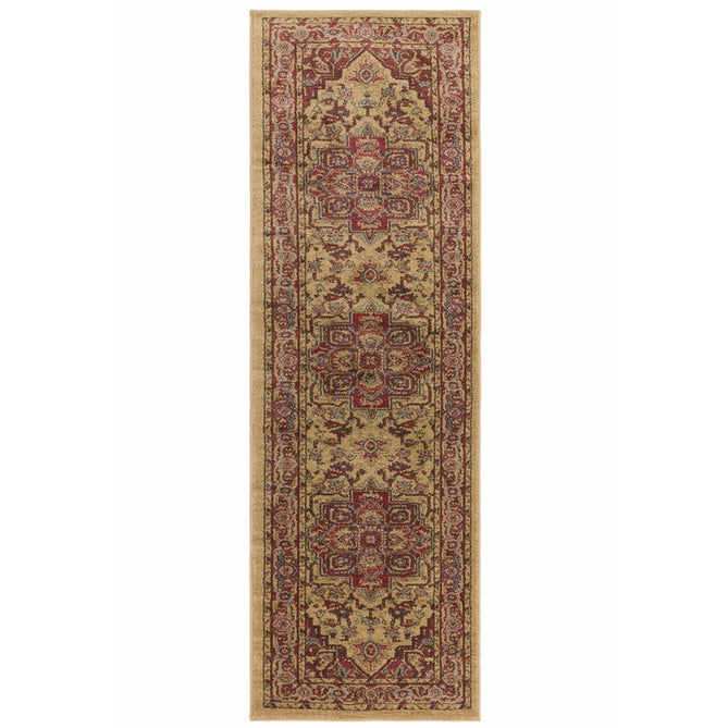 Windsor WIN10 Traditional Classic Floral Vine Medallion Border Red/Multi Runner-Asiatic Carpets-Rug Love - The Most Loved Rug Store