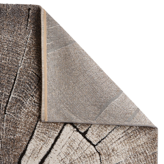 Woodland 2086 Modern Abstract Tree Trunk Soft High-Density Durable Easy-Care Polypropylene Beige Rug-Think Rugs-Rug Love - The Most Loved Rug Store