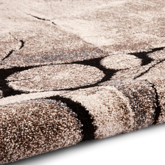 Woodland 6318 Modern Abstract Tree Trunk Soft High-Density Durable Easy-Care Polypropylene Beige/Black Rug-Think Rugs-Rug Love - The Most Loved Rug Store