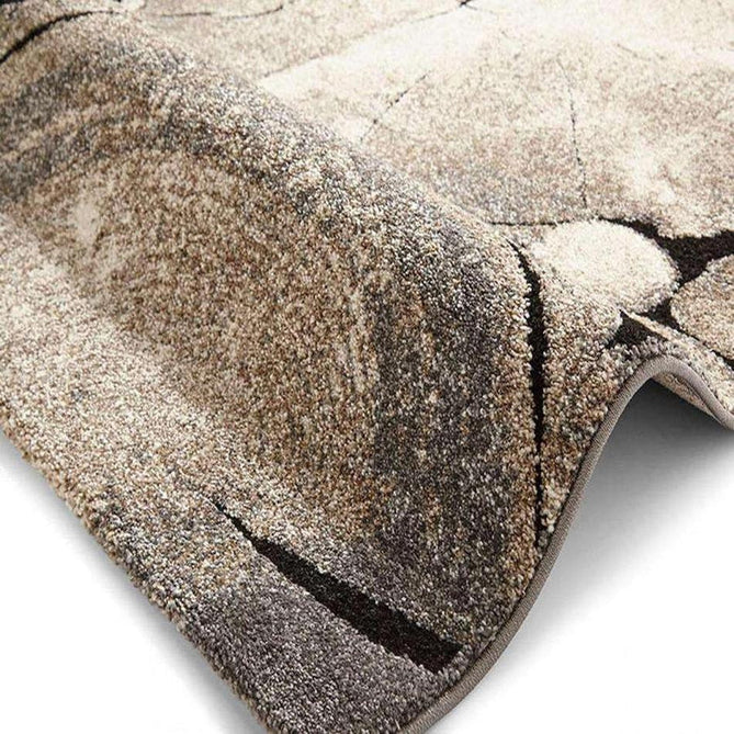 Woodland 6318 Modern Abstract Tree Trunk Soft High-Density Durable Easy-Care Polypropylene Beige/Black Rug-Think Rugs-Rug Love - The Most Loved Rug Store