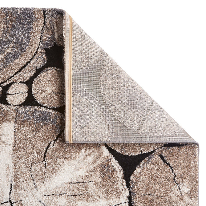 Woodland 6318 Modern Abstract Tree Trunk Soft High-Density Durable Easy-Care Polypropylene Beige/Black Rug-Think Rugs-Rug Love - The Most Loved Rug Store