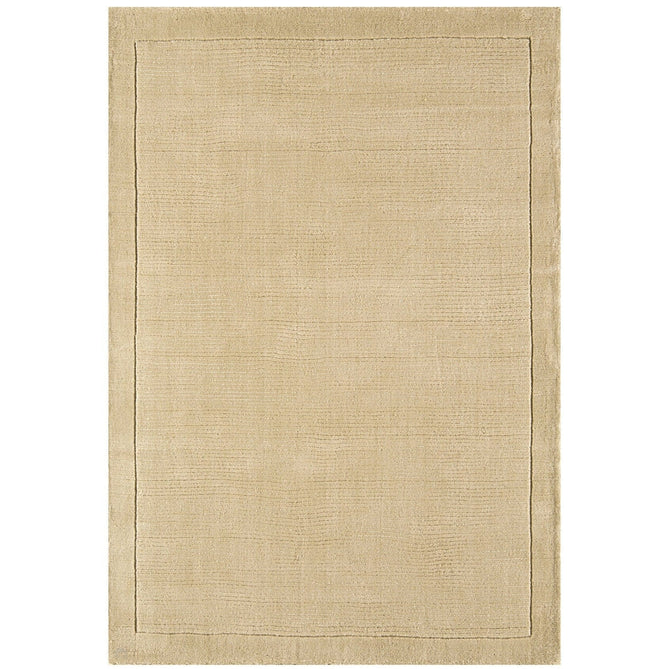 York Modern Plain Textured Subtle Ribbed Stripe Contrast Smooth Border Hand-Woven Wool Beige Runner-Asiatic Carpets-Rug Love - The Most Loved Rug Store