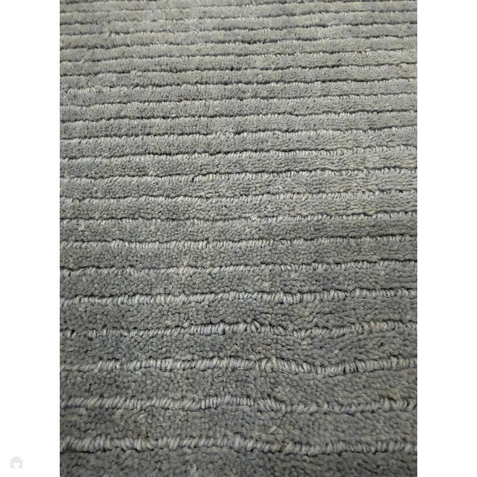 York Modern Plain Textured Subtle Ribbed Stripe Contrasting Smooth Border Handwoven Wool Loop Pile Pale Duck Egg Blue Rug-Asiatic Carpets-Rug Love - The Most Loved Rug Store