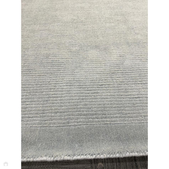 York Modern Plain Textured Subtle Ribbed Stripe Contrasting Smooth Border Handwoven Wool Loop Pile Pale Duck Egg Blue Rug-Asiatic Carpets-Rug Love - The Most Loved Rug Store