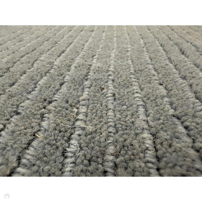 York Modern Plain Textured Subtle Ribbed Stripe Contrasting Smooth Border Handwoven Wool Loop Pile Pale Duck Egg Blue Rug-Asiatic Carpets-Rug Love - The Most Loved Rug Store