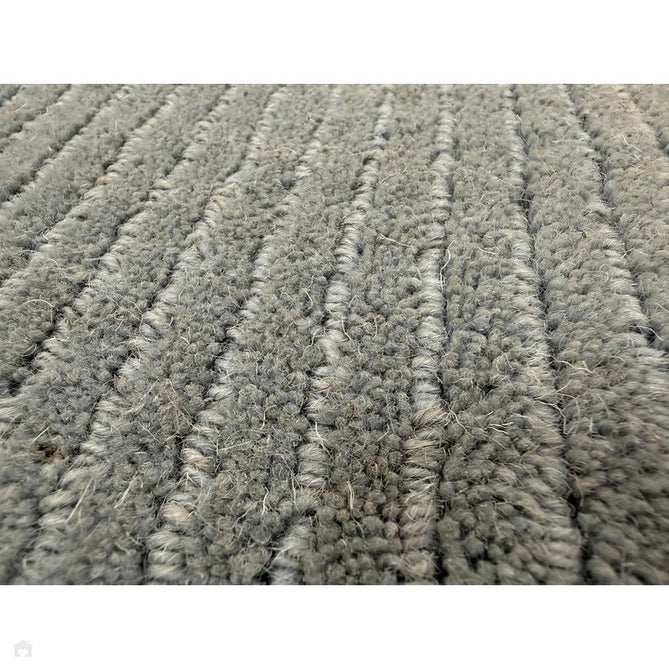 York Modern Plain Textured Subtle Ribbed Stripe Contrasting Smooth Border Handwoven Wool Loop Pile Pale Duck Egg Blue Rug-Asiatic Carpets-Rug Love - The Most Loved Rug Store