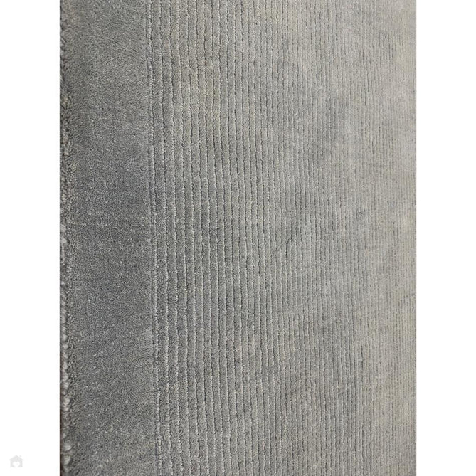 York Modern Plain Textured Subtle Ribbed Stripe Contrasting Smooth Border Handwoven Wool Loop Pile Pale Duck Egg Blue Rug-Asiatic Carpets-Rug Love - The Most Loved Rug Store