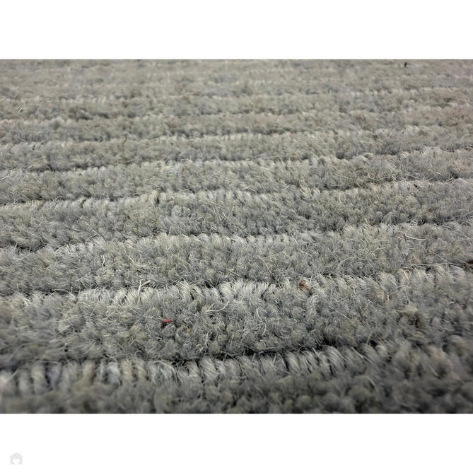 York Modern Plain Textured Subtle Ribbed Stripe Contrasting Smooth Border Handwoven Wool Loop Pile Pale Duck Egg Blue Rug-Asiatic Carpets-Rug Love - The Most Loved Rug Store
